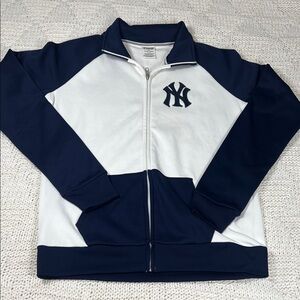 PINK Victoria’s Secret X 5th & Ocean Clothing NY Yankees Zip-up Jacket